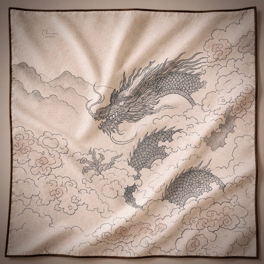 The Azur Dragon in Silk & Wool